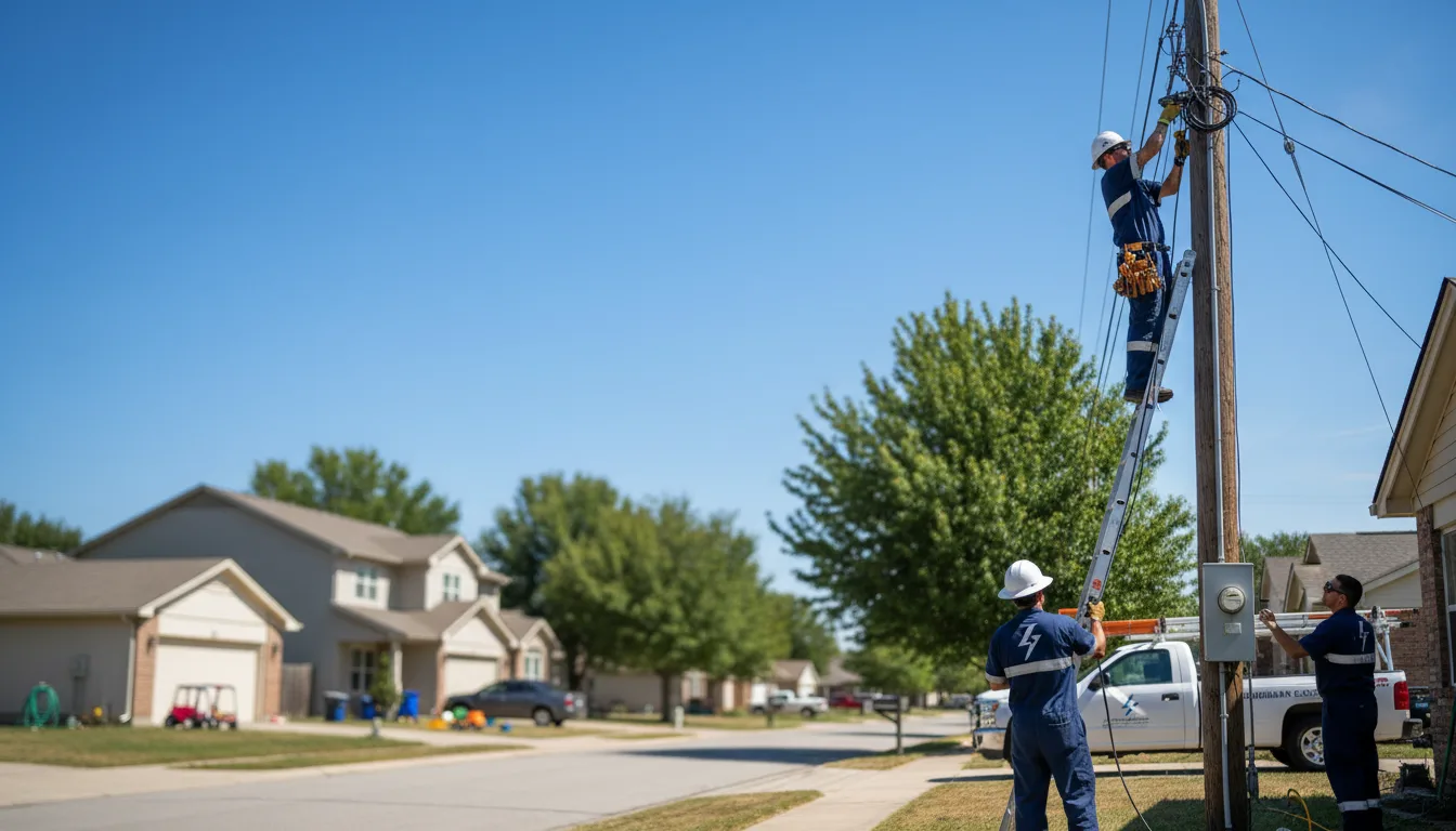 Residential electrician providing installation services in Aspinwall, IA